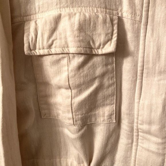 OLD NAVY Linen Blend Safari Utility Jacket - Picture 6 of 16